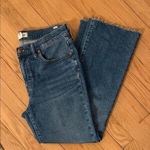 Madewell Kick Out Jeans with Raw Hem - Mid Rise